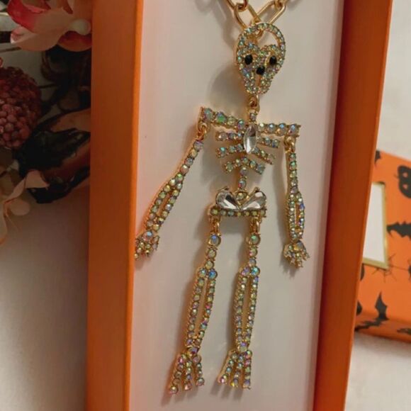NEW PIPER K SKELETON FUNNY BONES NECKLACE - Picture 5 of 7